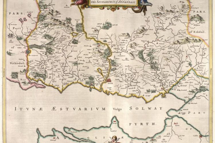 Annandale 1654 Blaeu Map CTN