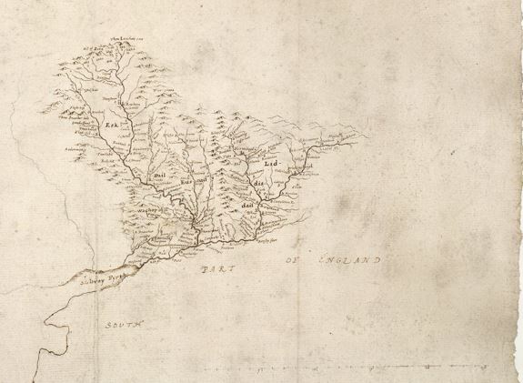 Eskdale Liddesdale drawing 1633 Blaeu Map CTN