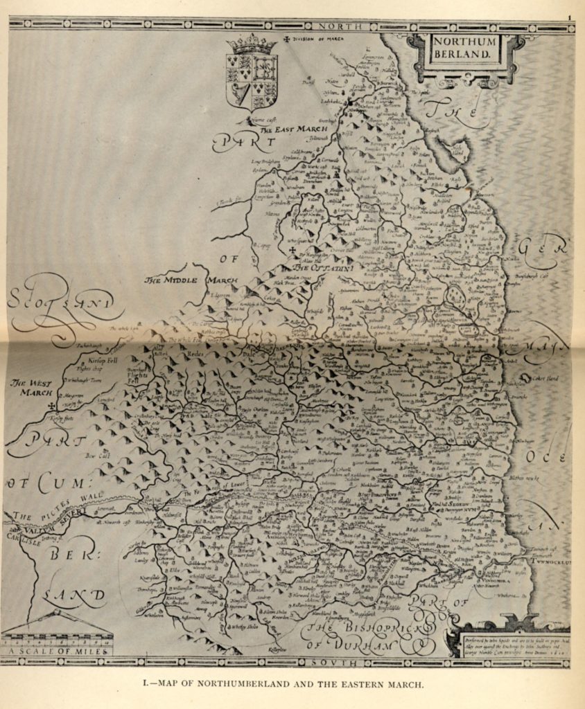 Northumberland East March England Maps 1580 – 1665 – Reivers